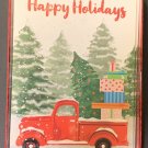 8 Christmas Cards and Envelopes (New Boxed) Red Truck with Xmas Tree