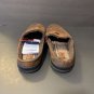 New - Dearfoams Men's Memory Foam Slippers Indoor / Outdoor Brown Sz 11/12
