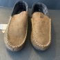 NEW MENS George BROWN MEMORY FOAM STEP IN SLIPPERS (13-14)
