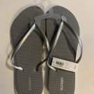 NWT Ladies FLIP FLOPS Old Navy Thong Sandals SIZE 11 SILVER