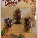 Halloween Fairy Garden Set of 3 Fairy Figures - Witch, Broom - BRAND NEW