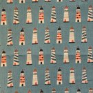 1 yard cotton fabric Light House