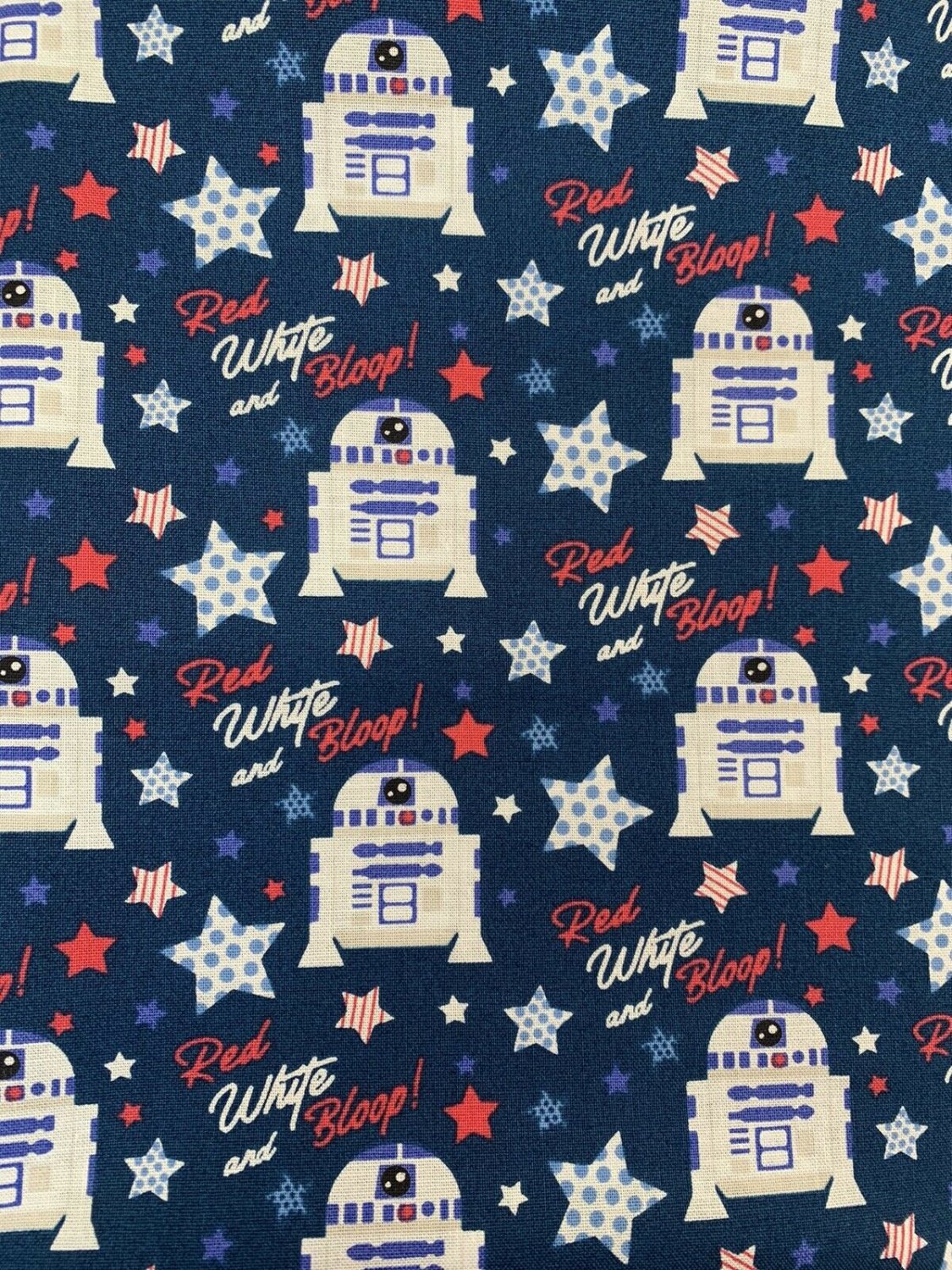 Star Wars R2-D2 fabric 1 yard Cotton. 44&acirc;�� Wide