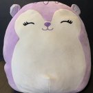 Squishmallow Sydnee the Squirrel 16”  Kellytoy Purple NWT
