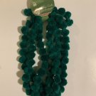 Green pom pom garland 7 feet new