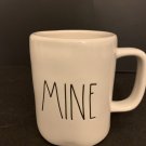 Rae Dunn By Magenta MINE Coffee Mug Cup Ivory Black Script