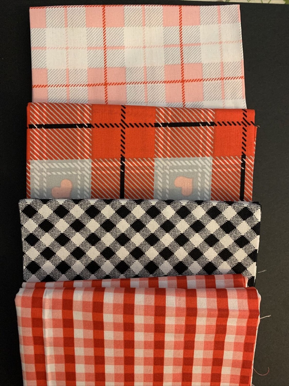4 Fat Quarters 18&acirc;��x21&acirc;�� Check / Plaid Cotton
