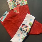 Mickey Mouse Santa Hat And Stocking 2 Piece Soft Felt Ships Free