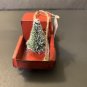 RED TIN TRUCK W/ CHRISTMAS TREE VTG STYLE ORNAMENT. 4&acirc;��x 2" new w/tag