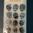 Faux Metallic Sugar Skull Day Of The Dead  Stickers Planner Supply  DIY Crafts