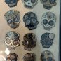 Faux Metallic Sugar Skull Day Of The Dead  Stickers Planner Supply  DIY Crafts