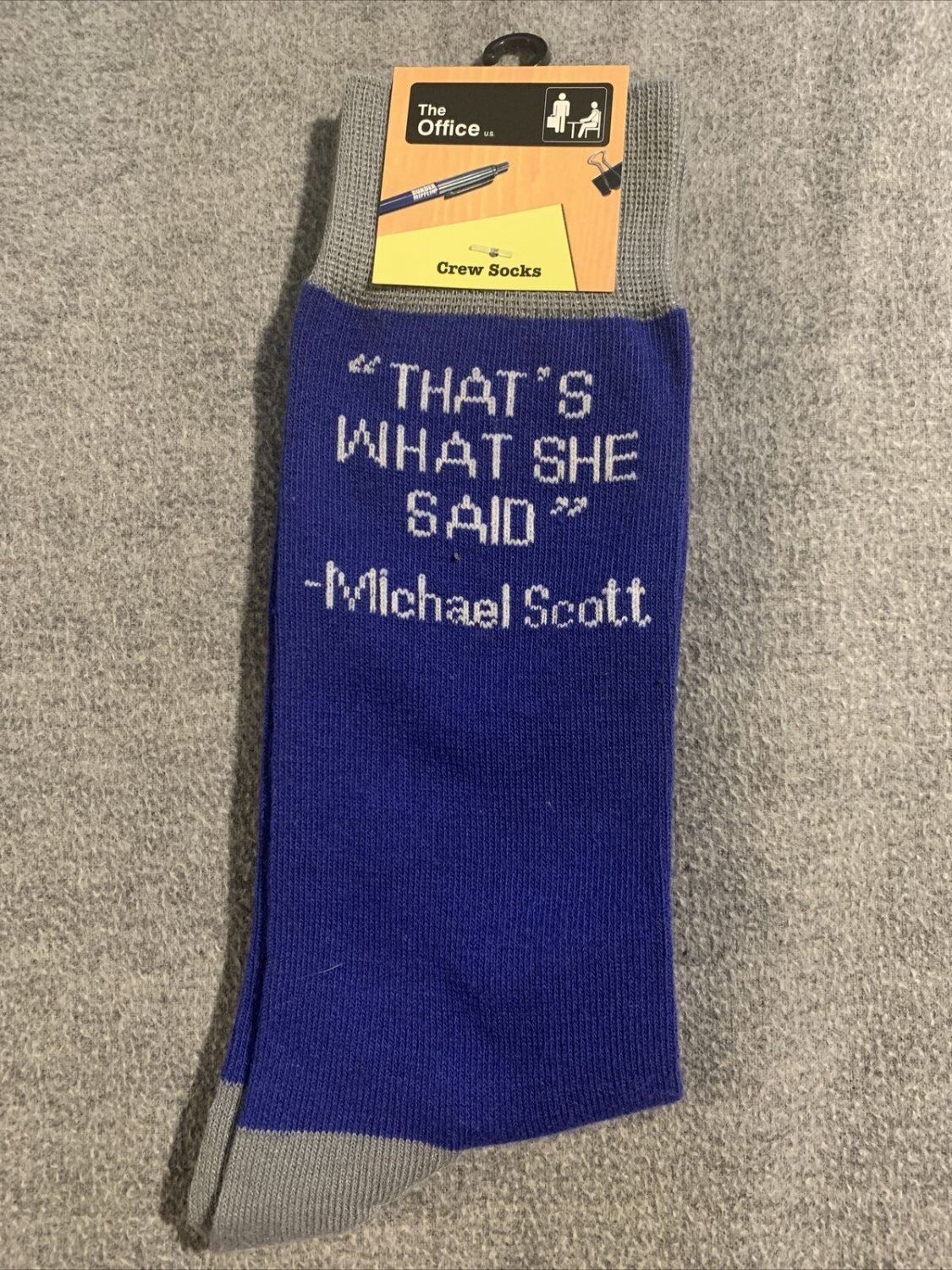 The Office That's What She Said Officially Licensed Crew Socks