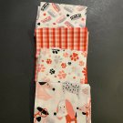 4 Fat Quarters 18”x21” Puppy Love 6 Cotton Valentine’s Day