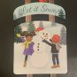 Christmas House Hanging Sled African American Kids Sign 14.5â.x 8.5â