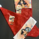 New! Kids "Wonder Woman" Felt Christmas STOCKING And Hat