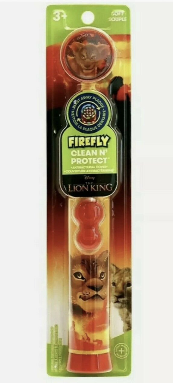 New Firefly Kid's Electric Toothbrush Disney The Lion King Soft Souple