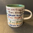 NEW Anthropologie HOTEL MAGIQUE Coffee Tea Mug I Am You Are We Are PRIDE Rainbow