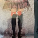 Over the Knee High Stockings Socks satin bows Halloween costume school girl maid