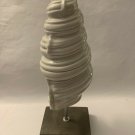Large Conch Sculpture on Stand Seashell Statue Home Office Art Decor Ocean