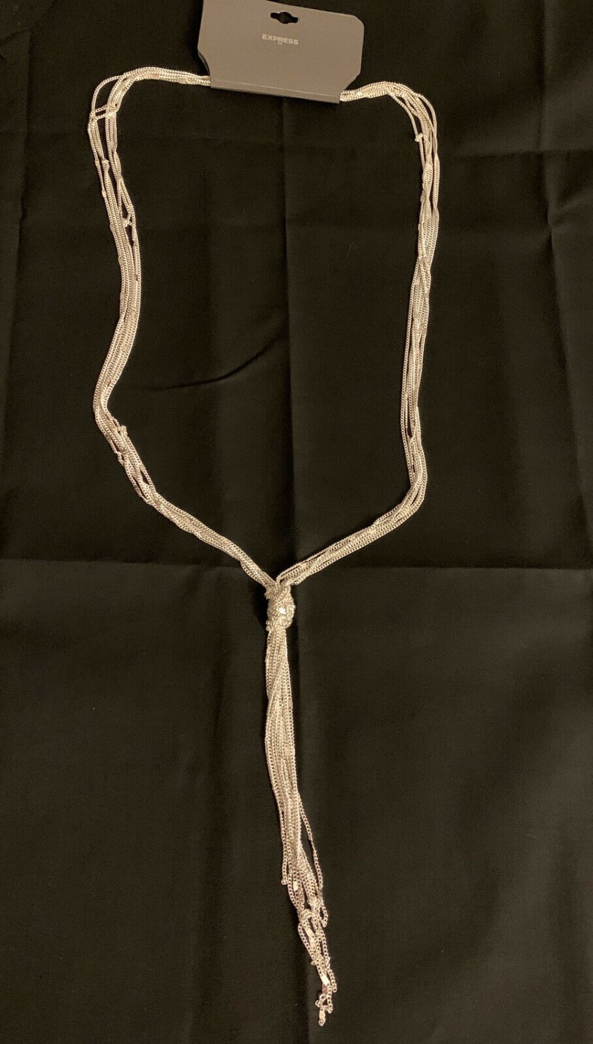 Silver multi layered necklace 34&acirc;�� By Express