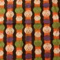 HALLOWEEN FABRIC - BLACK WITH PUMPKIN STRIPE - BY THE YARD #2