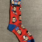 Abraham  Lincoln Hip Abe Socks Red White Blue Unisex Crew Socks