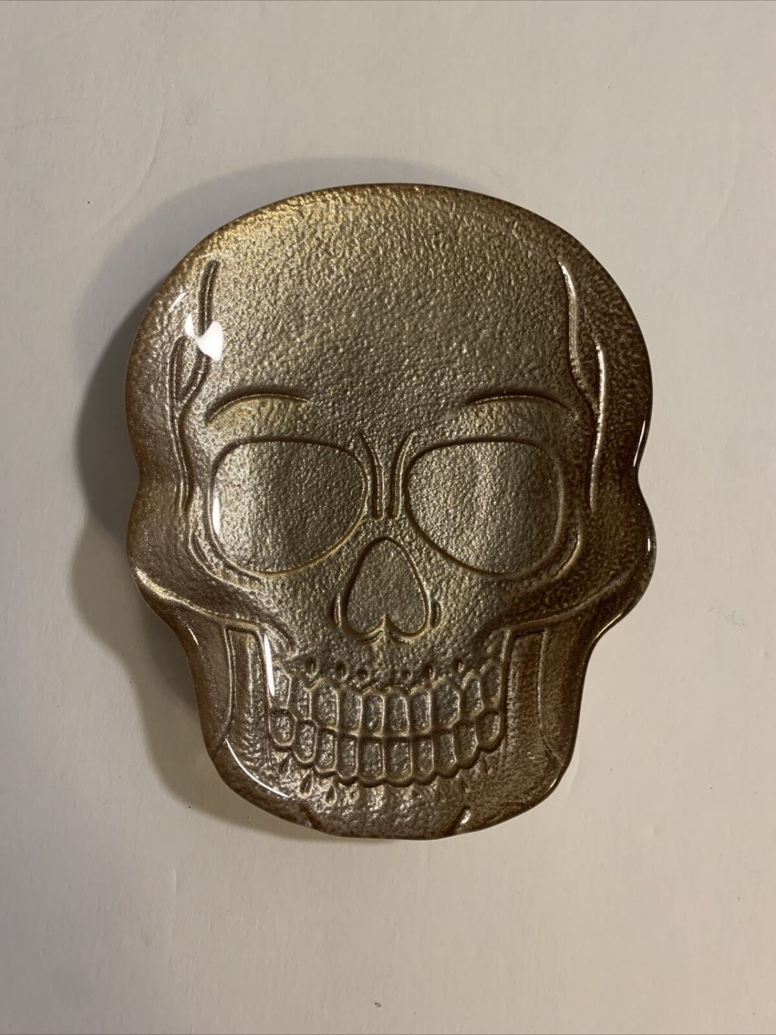 Turkish Glass Sugar Skull trinket tray