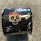 Sugar Skulls wired ribbon New 2.5”x 3 feet