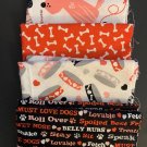 4 Fat Quarters 18”x21” Puppy Love 3 Cotton Valentine’s Day