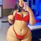 8 x 10 NUDE CURVY THICK BUSTY BRUNETTE 022583 THICKNESS