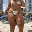 5 x 7 NUDE CURVY THICK BUSTY MODEL 023096 THICKNESS
