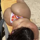4 x 6 NUDE CURVY THICK BRUNETTE MODEL 023422 THICKNESS
