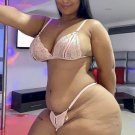 8 x 10  NUDE CURVY THICK BRUNETTE MODEL 023633 THICKNESS