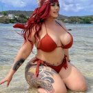 8 x 10 NUDE CURVY BRUNETTE MODEL 0238315 THICKNESS