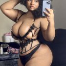 8 x 10 NUDE CURVY BUSTY EBONY MODEL 02396128 THICKNESS
