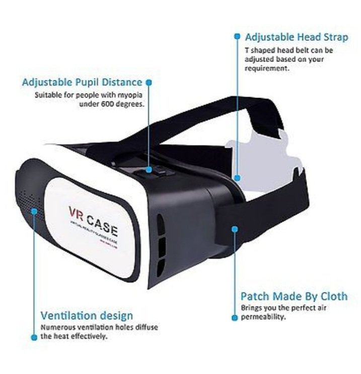 Virtual Reality Vr Headset 3d Glasses With Remote For Android Ios