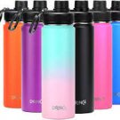 Stainless Steel Water Bottle Double Wall Vacuum Insulated Sport Flask 32oz 22oz