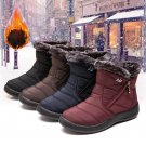 Rimocy Non Slip Waterproof Snow Boots for Women 2021 Thick Plush Winter Ankle Boots Woman Platfo
