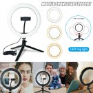 LED Ring Light Lamp Selfie Camera Phone Studio Tripod Stand Photo Video Dimmable