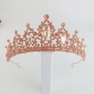 Champagne Gold Queen Tiara Crown Wedding Bridal Queen Prom Princess 9 Colours