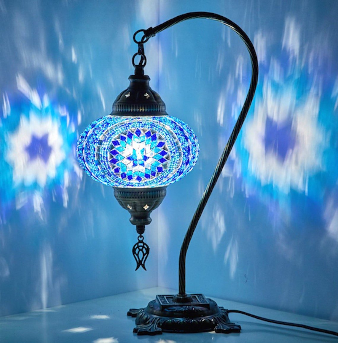 10 Colors - Best Price - Free 3 Day Ship - Turkish Moroccan Mosaic Lamp Light