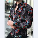 Men's shirt for men clothing male Hawaiian long sleeve cardigan blouses and button up wholesale 2022