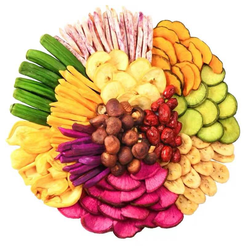 250gram crispy freeze dried mixed fruit vegetable snack dry dried vegetables fruits