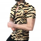 Spring Summer  Cotton Shirt Men Long Sleeves Print Hawaiian Beach Casual Single-Breasted  Shirt