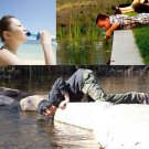 Outdoor wild life emergency  drinking water filtering tool water purifier Portable filter straw