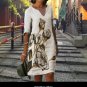 Elegant Women Dress Summer Vintage Print V 2022 Fashion Female Loose Dresses Vestidos