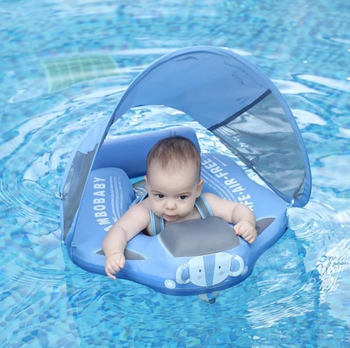 Mambobaby Baby  Swimming Rings Infant Waist Swim Ring Toddler Swim Trainer Non-inflatable Buoy Pool