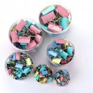 60pcs 4 Colors 6 Sizes Ins Colors Gold Sliver Rose Green Purple Binder Clips Large Medium Small
