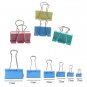 60pcs 4 Colors 6 Sizes Ins Colors Gold Sliver Rose Green Purple Binder Clips Large Medium Small