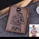 New Custom Wallets Men High Quality PU Leather Engraved Name Wallet Luxury Fathers Day Gift